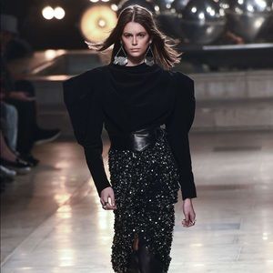 ISABEL MARANT RUNWAY VELVET TOP
